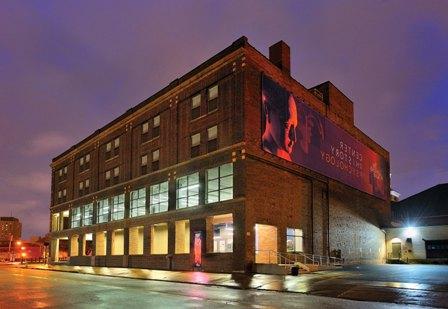 Cummings Center Exterior at Dusk